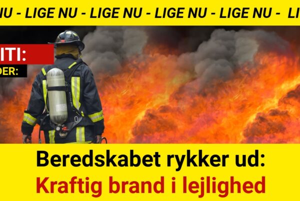 Beredskabet rykker ud: Kraftig brand i lejlighed