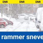 Vejr-LIVE: Her rammer snevejret