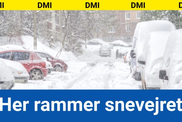 Vejr-LIVE: Her rammer snevejret