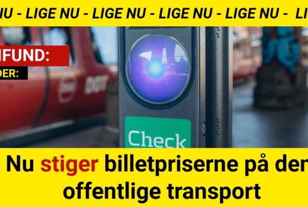 Nu stiger billetpriserne på den offentlige transport