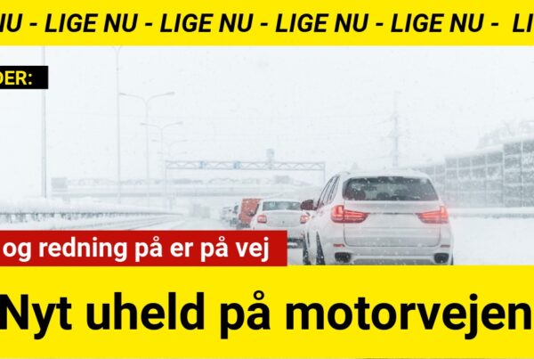 Nyt uheld på motorvejen: Politi og redning på er på vej