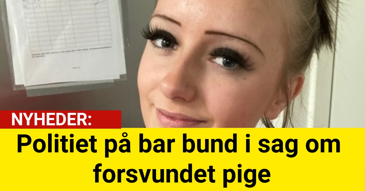 Politiet på bar bund i sag om forsvundet pige