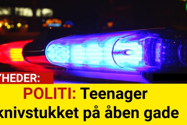 POLITI: Teenager knivstukket på åben gade