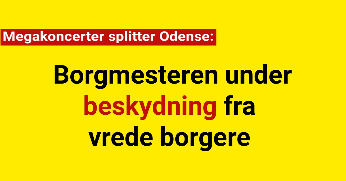 Megakoncerter splitter Odense: