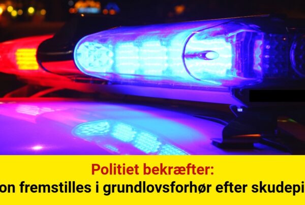 Politiet bekræfter: Person fremstilles i grundlovsforhør efter skudepisode