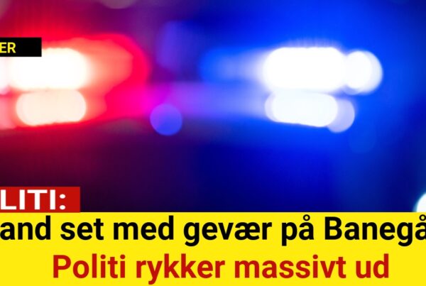 Mand set med gevær på Banegård: Politi rykker massivt ud