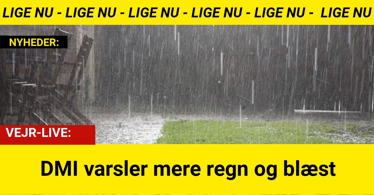 DMI varsler mere regn og blæst