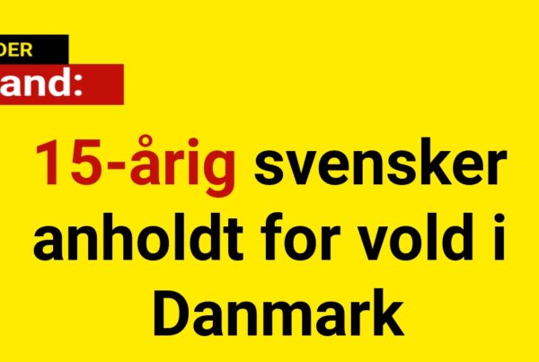 15-årig svensker anholdt for vold i Danmark