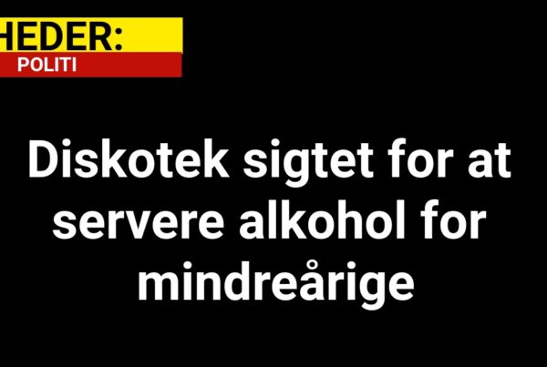 Diskotek sigtet for at servere alkohol for mindreårige