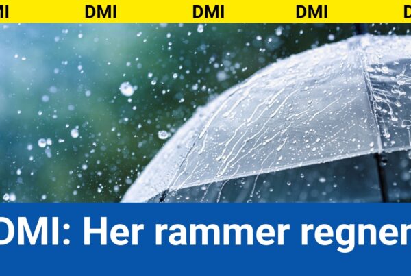 DMI: Her rammer regnen