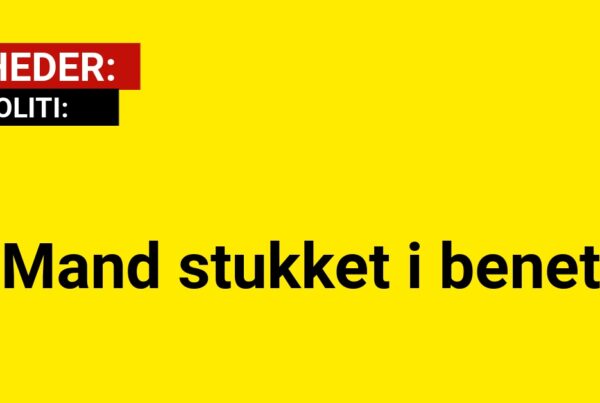 Mand stukket i benet - Krimi