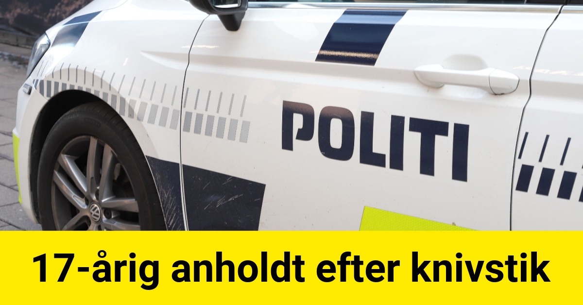 17-årig anholdt efter knivstik