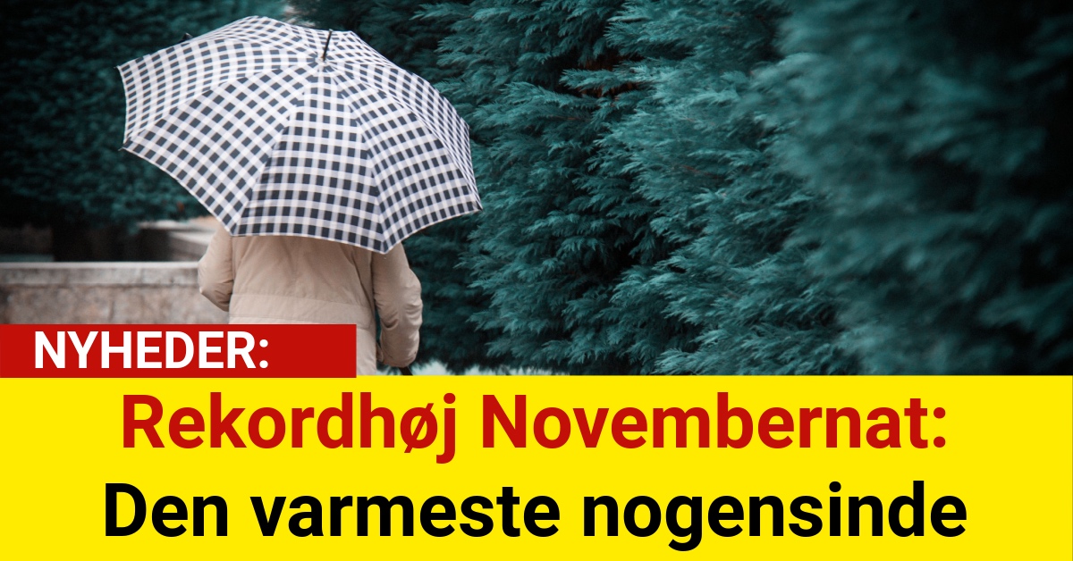 Rekordhøj Novembernat: Den varmeste nogensinde