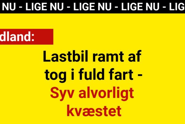 Lastbil ramt af tog i fuld fart - Syv alvorligt kvæstet