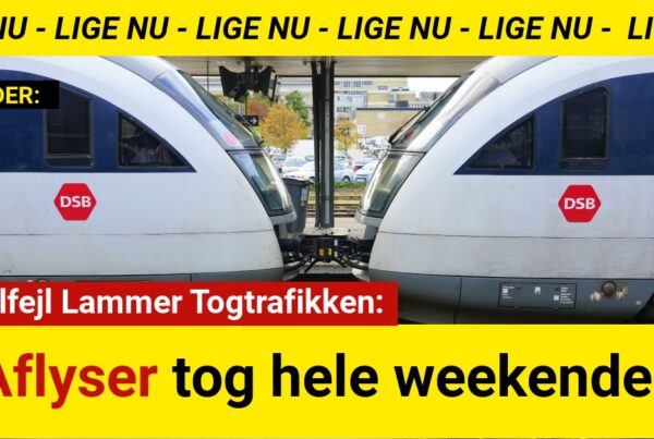 Signalfejl Lammer Togtrafikken: Aflyser tog hele weekenden