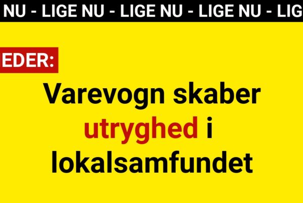 Varevogn skaber utryghed i lokalsamfundet