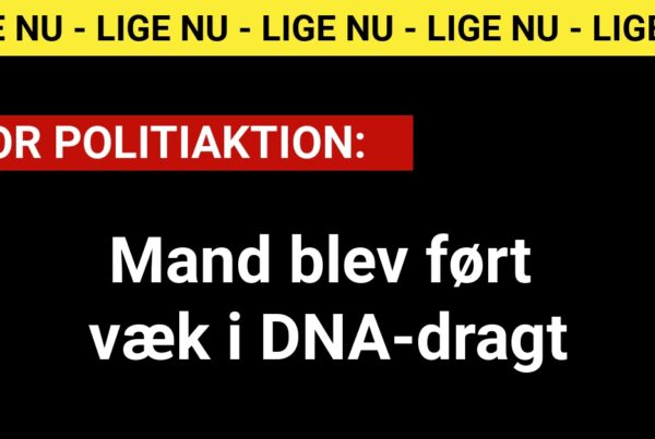 Mand blev ført væk i DNA-dragt