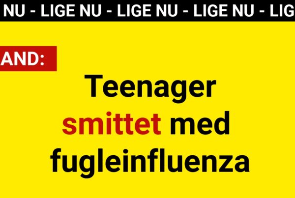 Teenager smittet med fugleinfluenza