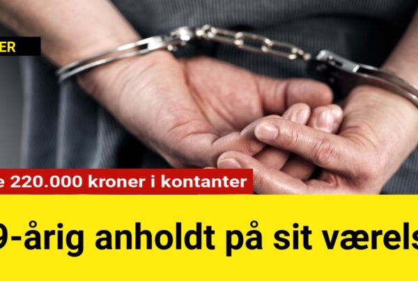 19-årig anholdt: Skjulte over 220.000 kroner i kontanter