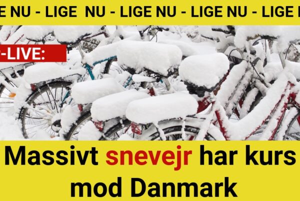 Massivt snevejr har kurs mod Danmark