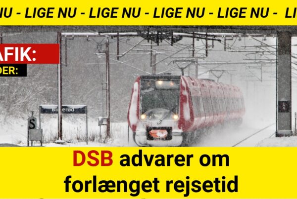 DSB advarer om forlænget rejsetid