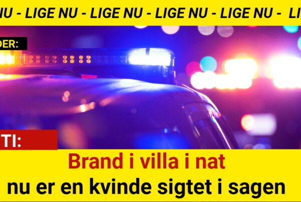 Brand i villa i nat – nu er en kvinde sigtet i sagen