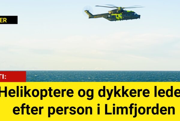 Helikoptere og dykkere leder efter person i Limfjorden