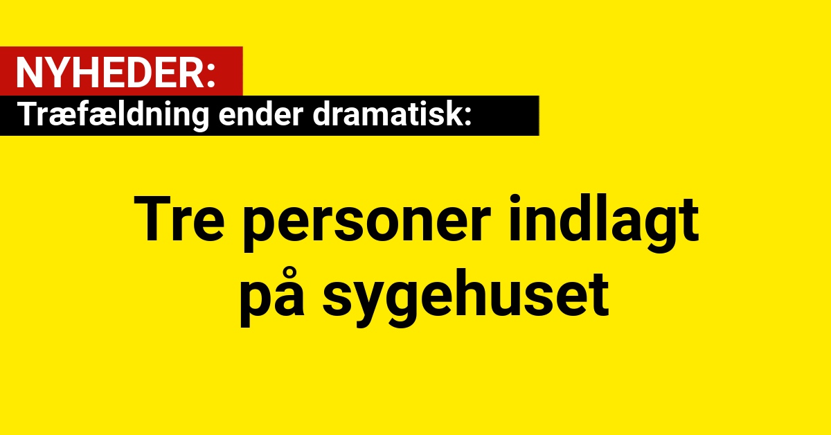 Træfældning ender dramatisk: