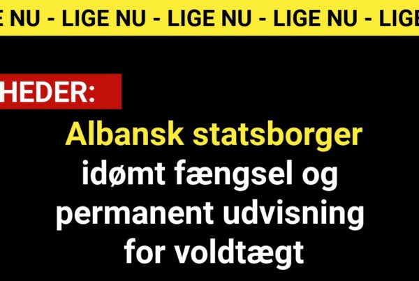 Albansk statsborger idømt fængsel og permanent udvisning for voldtægt