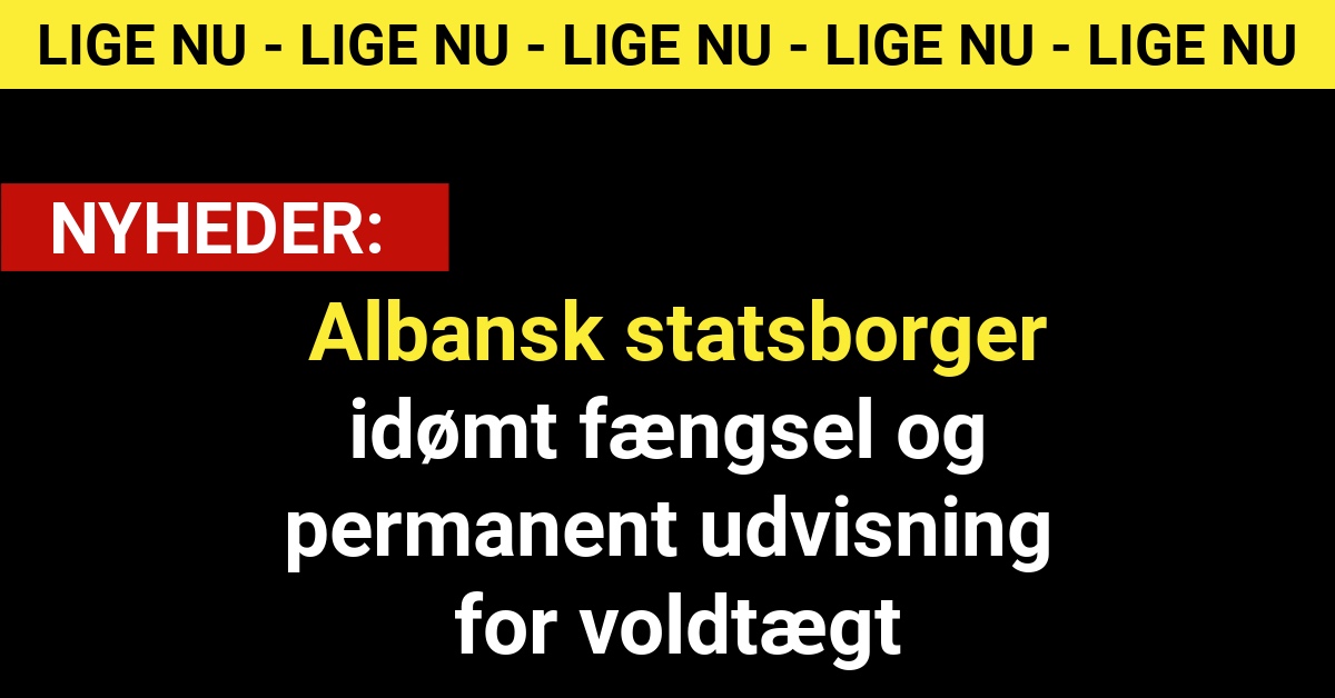 Albansk statsborger idømt fængsel og permanent udvisning for voldtægt