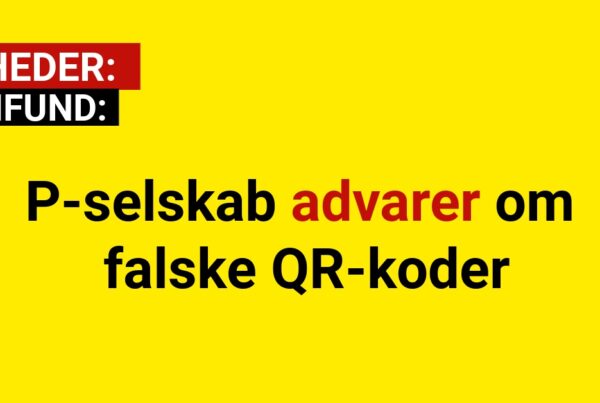 P-selskab advarer om falske QR-koder