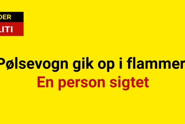 Pølsevogn gik op i flammer: En person sigtet