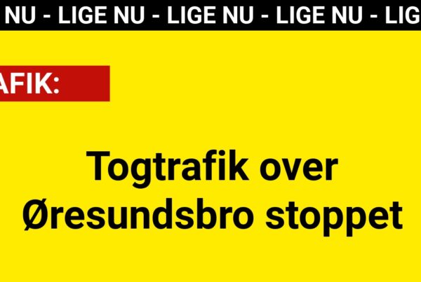 Togtrafik over Øresundsbro stoppet