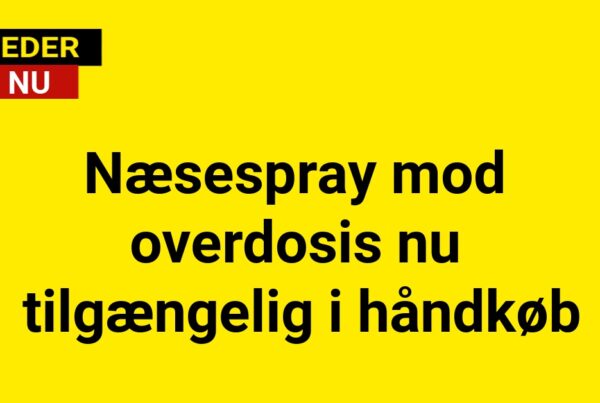 Næsespray mod overdosis nu tilgængelig i håndkøb