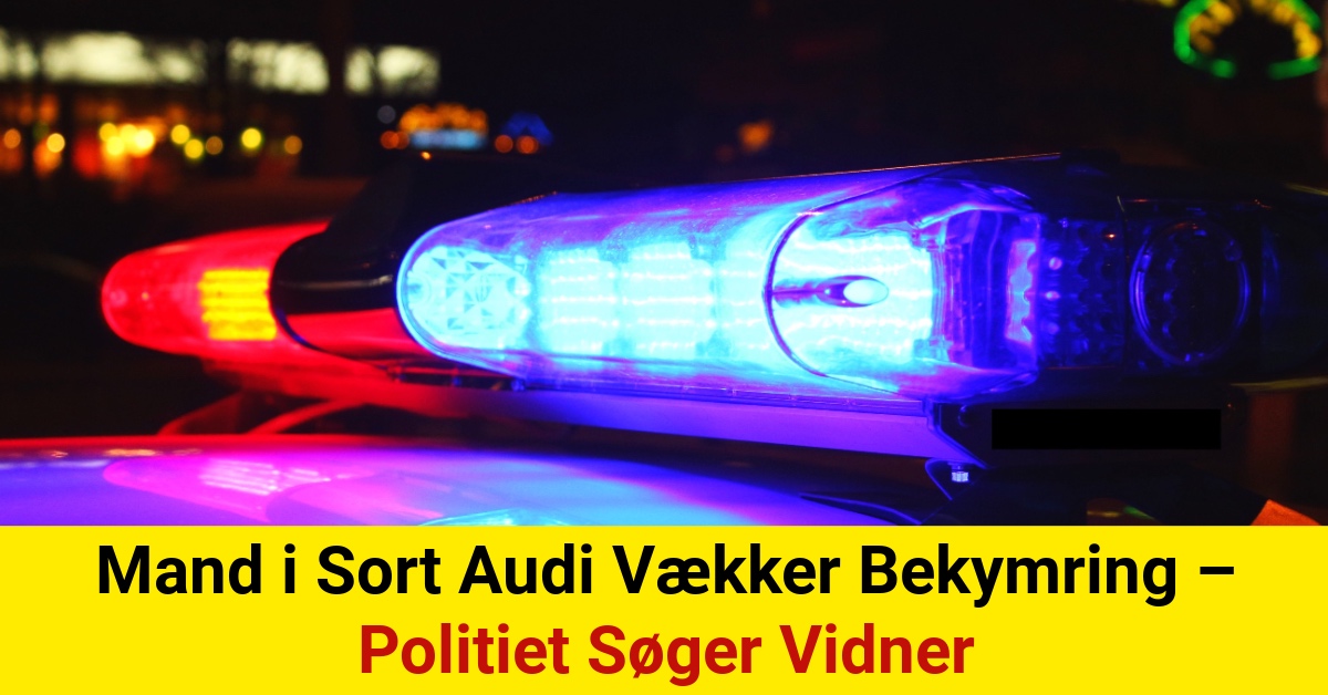 Mand i Sort Audi Vækker Bekymring – Politiet Søger Vidner