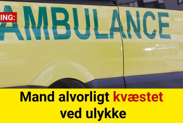 Mand alvorligt kvæstet ved ulykke