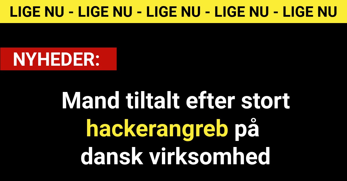 Mand tiltalt efter stort hackerangreb på dansk virksomhed