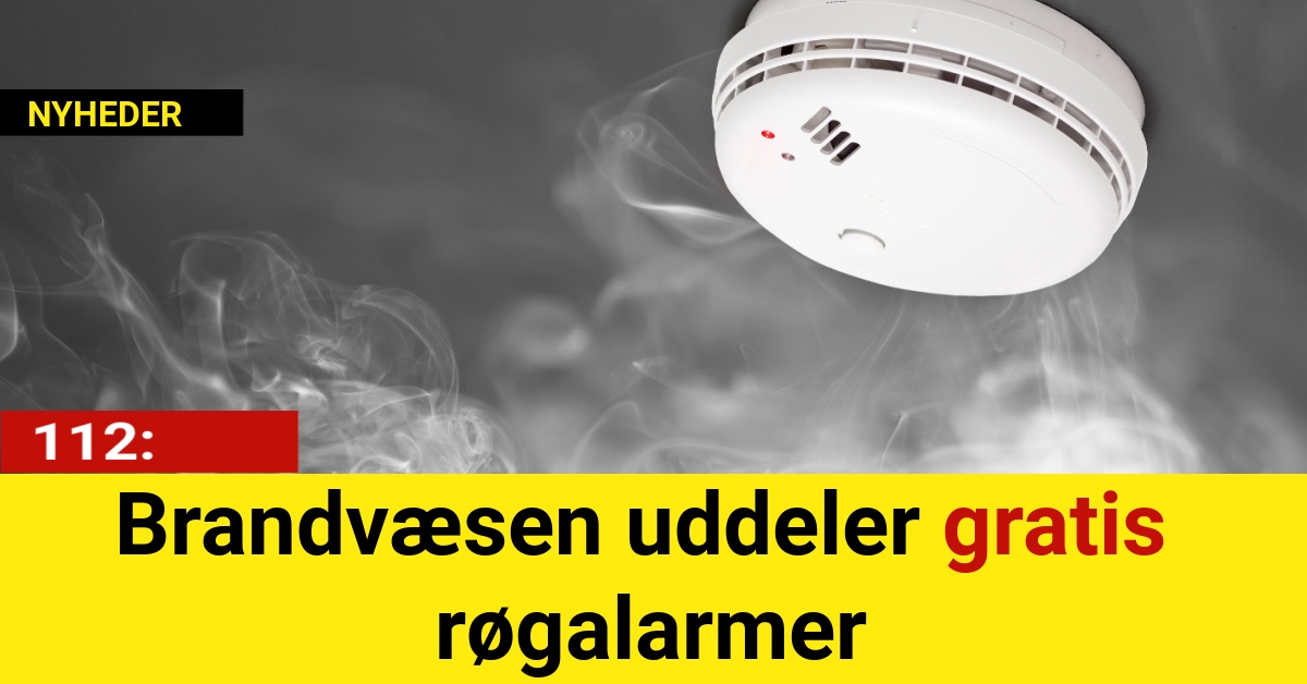 Brandvæsen uddeler gratis røgalarmer