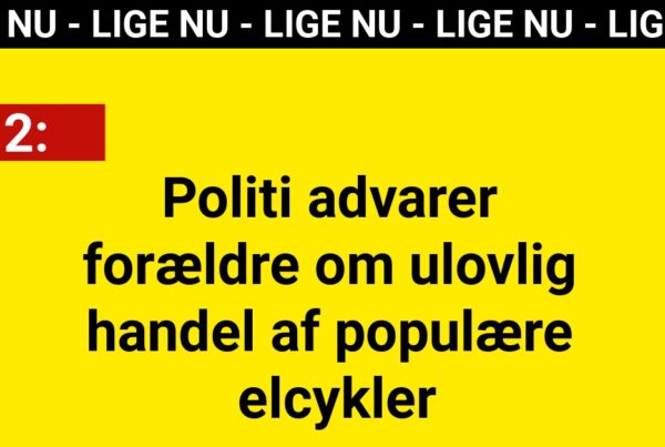 Politi advarer forældre om ulovlig handel af populære elcykler