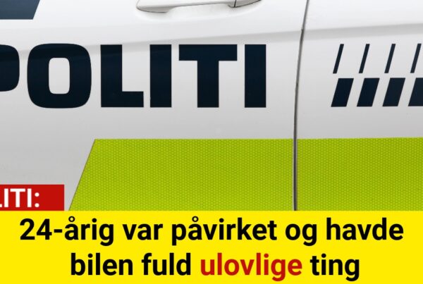 24-årig var påvirket og havde bilen fuld ulovlige ting