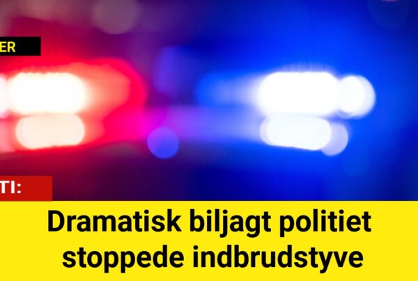 Dramatisk biljagt politiet stoppede indbrudstyve