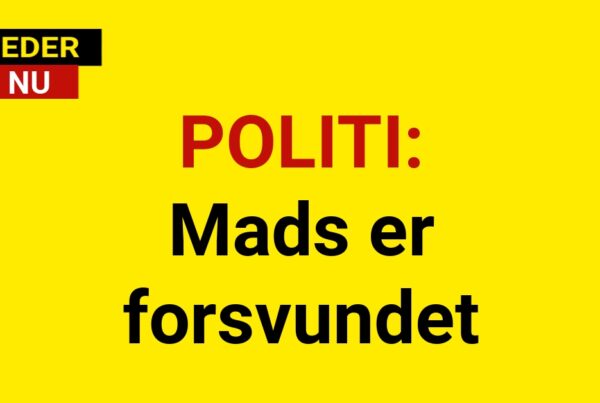 POLITI: Mads er forsvundet