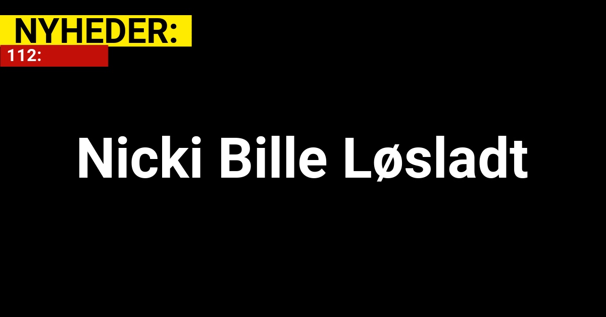 Nicki Bille Løsladt