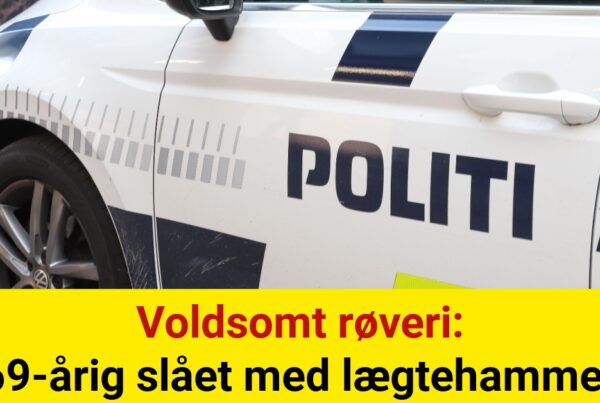 Voldsomt røveri: 69-årig slået med lægtehammer