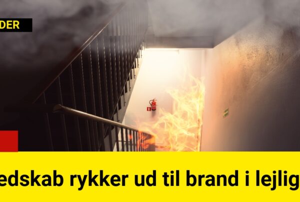 Beredskab rykker ud til brand i lejlighed