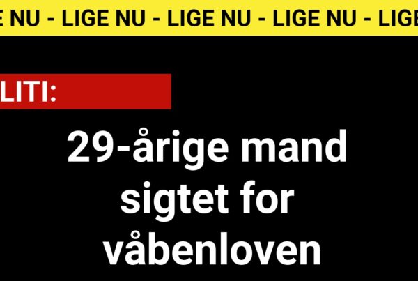 29-årige mand sigtet for våbenloven