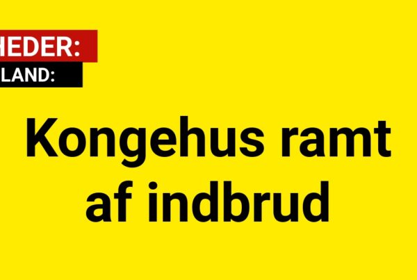 Kongehus ramt af indbrud