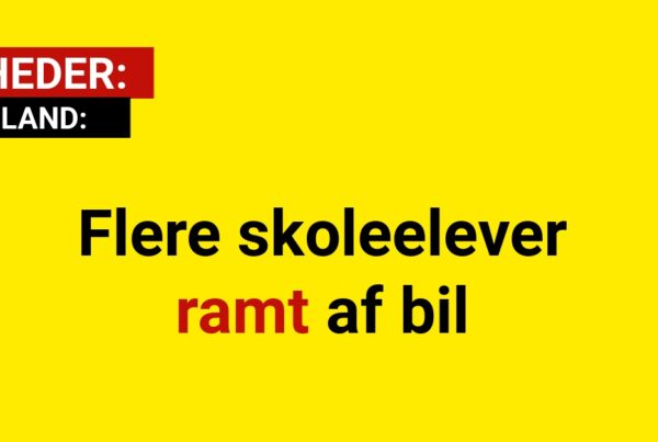 Flere skoleelever ramt af bil: Mange er alvorligt såret