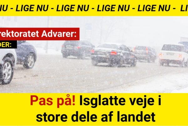 Pas på! Isglatte veje i store dele af landet