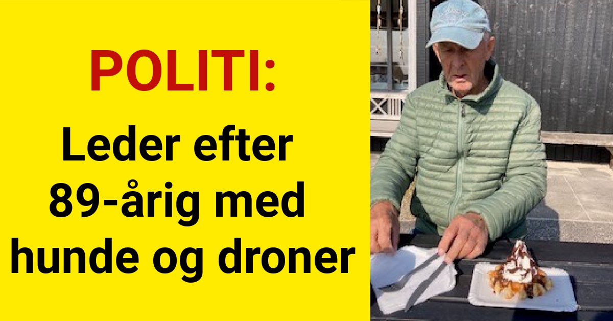 Leder efter 89-årig med hunde og droner